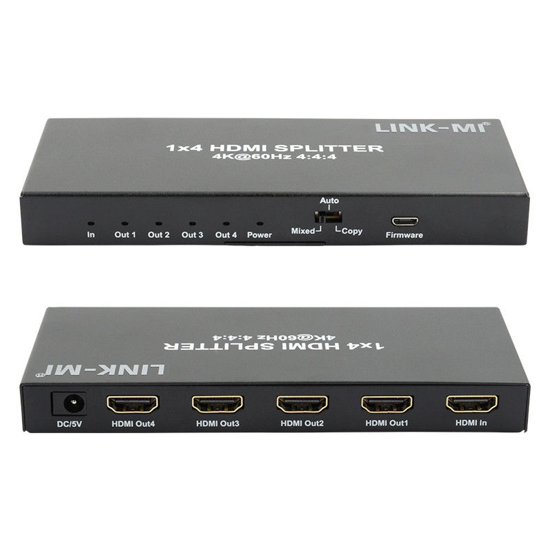 HDMI 2.0 HDMI Extender Splitter 60Hz 1x4 Wsparcie 3D 18G HDR 1 w 4 Out AV Splitter