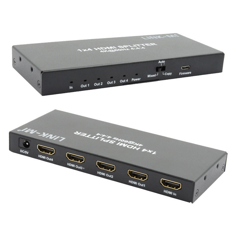 HDMI 2.0 HDMI Extender Splitter 60Hz 1x4 Wsparcie 3D 18G HDR 1 w 4 Out AV Splitter