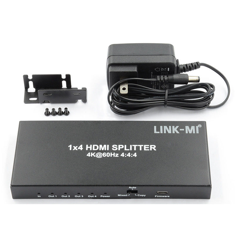 HDMI 2.0 HDMI Extender Splitter 60Hz 1x4 Wsparcie 3D 18G HDR 1 w 4 Out AV Splitter