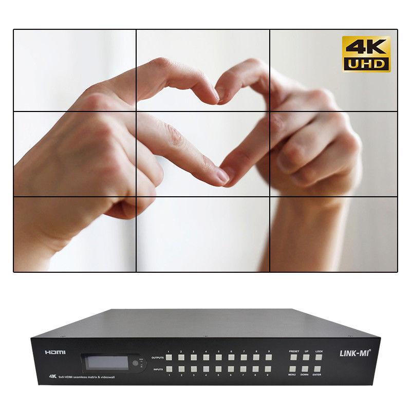 9x9 70M HDMI Procesor ścienny HDMI Splitter 3x3 4K HDMI Matrix Extender