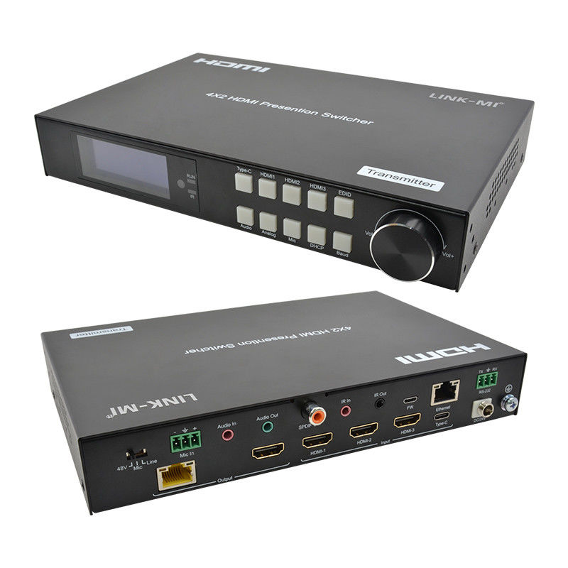 18Gbps 4K Video HDMI Switch 2.0 HDBaseT Switch z wejściami HDMI i USB - C