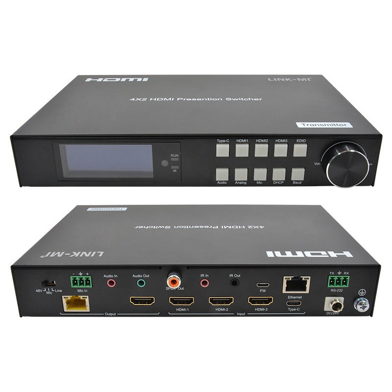 18Gbps 4K Video HDMI Switch 2.0 HDBaseT Switch z wejściami HDMI i USB - C