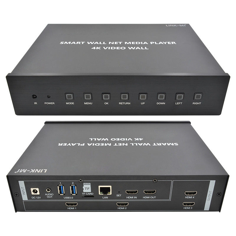 HDMI 2X2 4K Video Wall Controller Media Player Procesor TV Wall dla 4 telewizorów