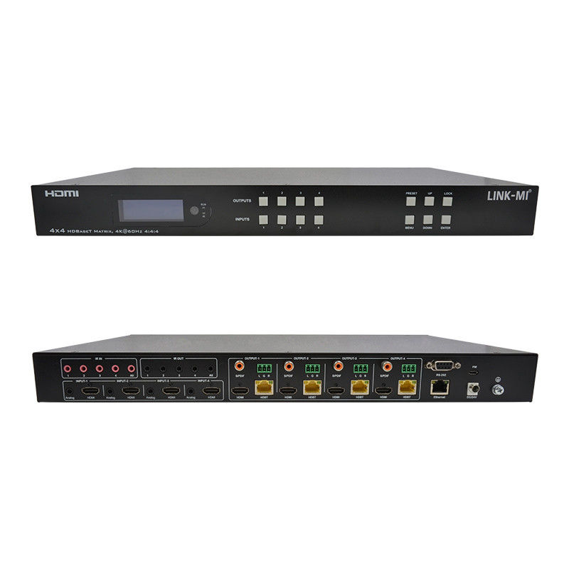70m 4x4 HDMI Przejście matrycy audio z 4 HDMI Loop Out dla 4 portów Przejście wideo