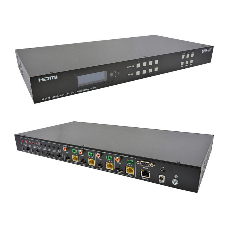 70m 4x4 HDMI Przejście matrycy audio z 4 HDMI Loop Out dla 4 portów Przejście wideo