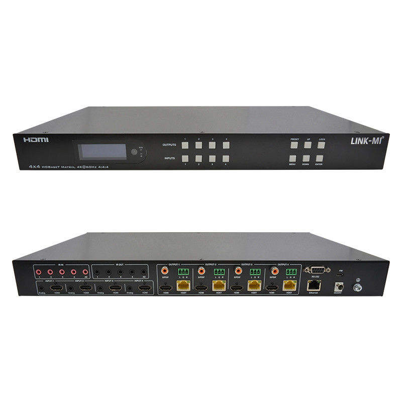 70m 4x4 HDMI Przejście matrycy audio z 4 HDMI Loop Out dla 4 portów Przejście wideo