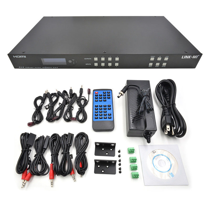70m 4x4 HDMI Przejście matrycy audio z 4 HDMI Loop Out dla 4 portów Przejście wideo