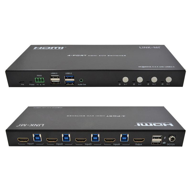 4 porty sieci HDMI2.0 KVM Przełącznik do 4K 60Hz 18Gbps
