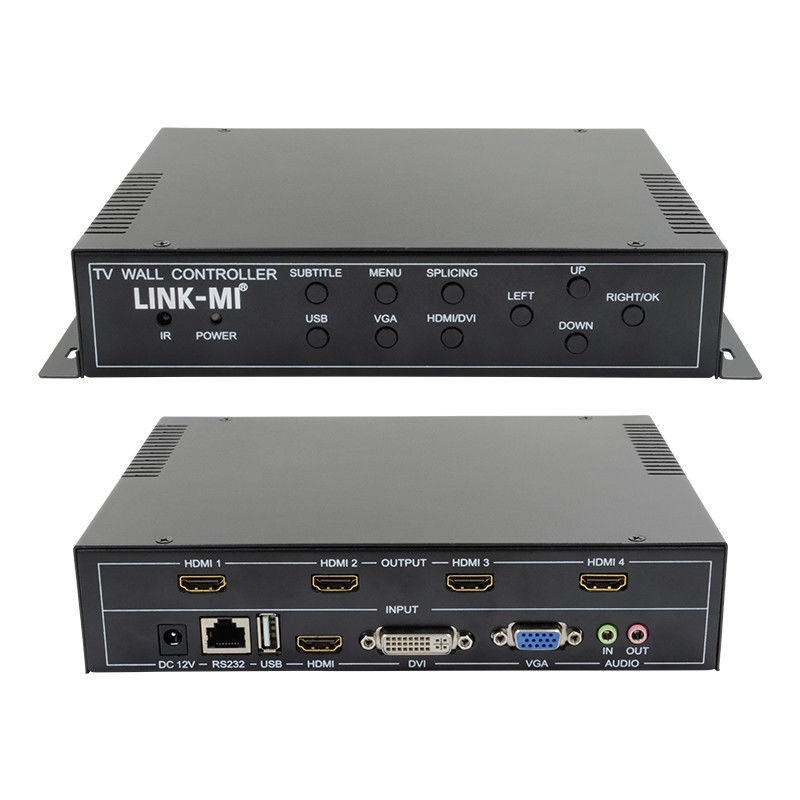 2X2 HDMI Video Wall Controller Wsparcie 1X4 1X3 1X2 TV Splicing Box dla 4 ekranów