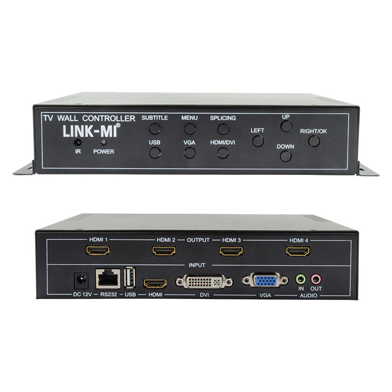2X2 HDMI Video Wall Controller Wsparcie 1X4 1X3 1X2 TV Splicing Box dla 4 ekranów