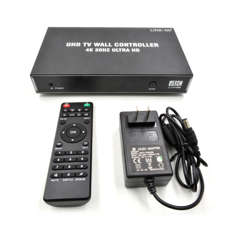 1X4 1X3 1X2 4K Video Wall Controller 30Hz 4 kanały HDMI TV Video Wall Processor 2x2