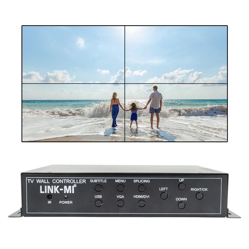 2X2 HDMI Video Wall Controller Wsparcie 1X4 1X3 1X2 TV Splicing Box dla 4 ekranów