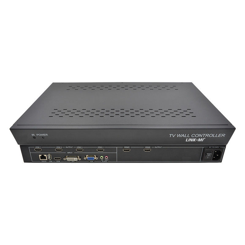 6 kanałów HDMI Video Wall Controller 2X3 LED Wall Controller dla 6 telewizorów splicingowych