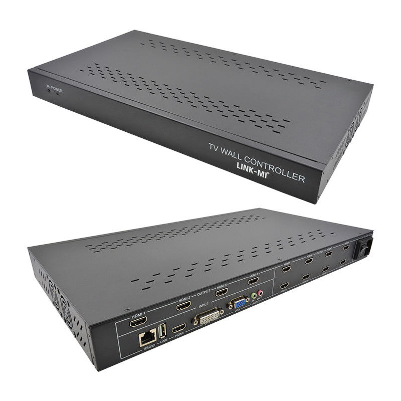 12 kanałów 3x3 2x2 TV Wall Controller 3x4 Video Wall Display Controller 3,5 mm