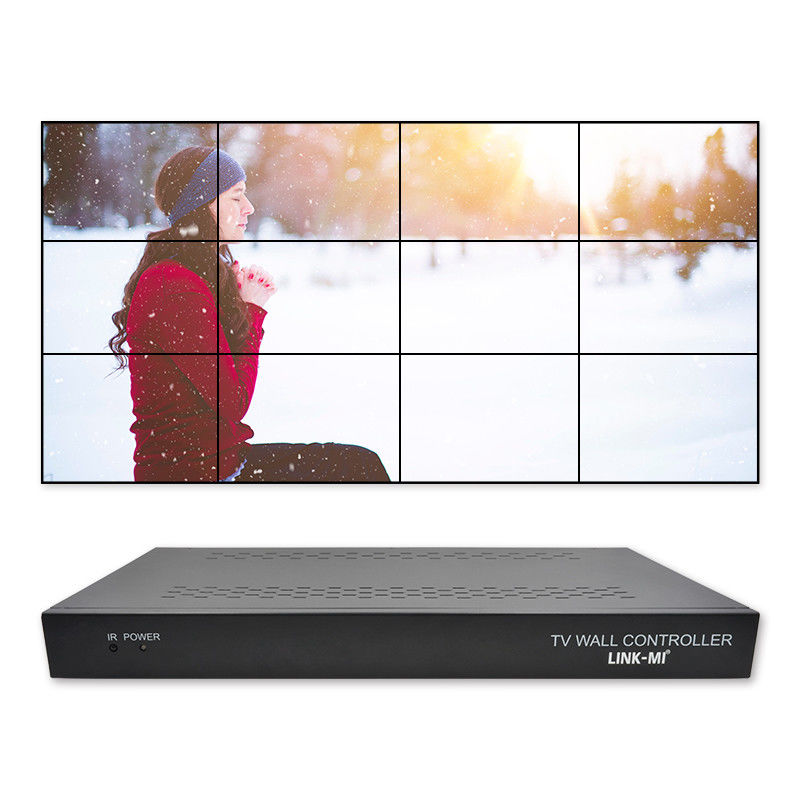 12 kanałów 3x3 2x2 TV Wall Controller 3x4 Video Wall Display Controller 3,5 mm