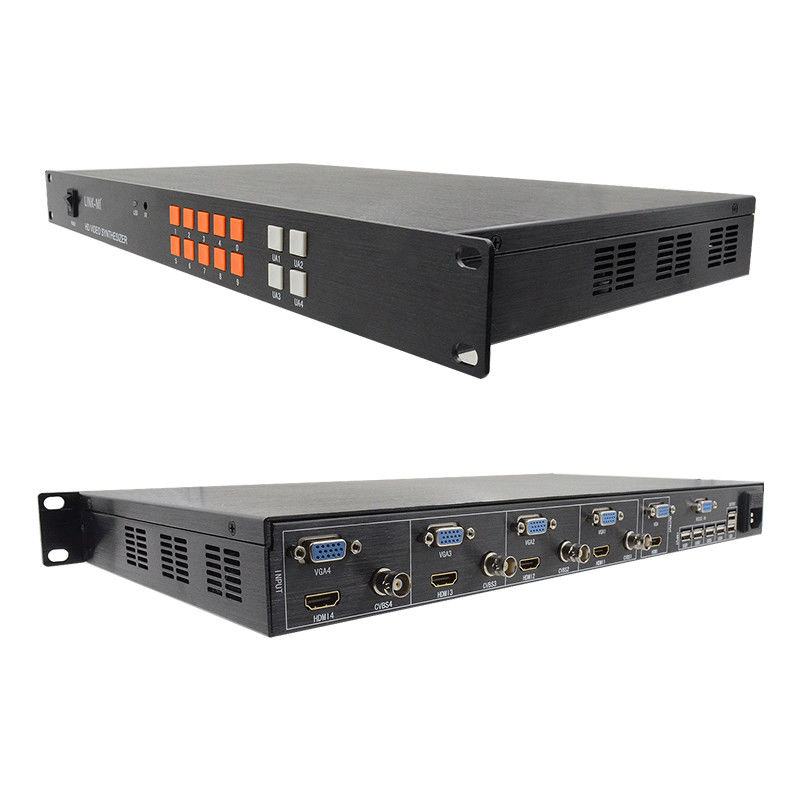 Syntezator 4 w 1 HD HDMI Multi Viewer Synthesizer VGA CVBS HDMI 4x1 Quad Multi Viewer