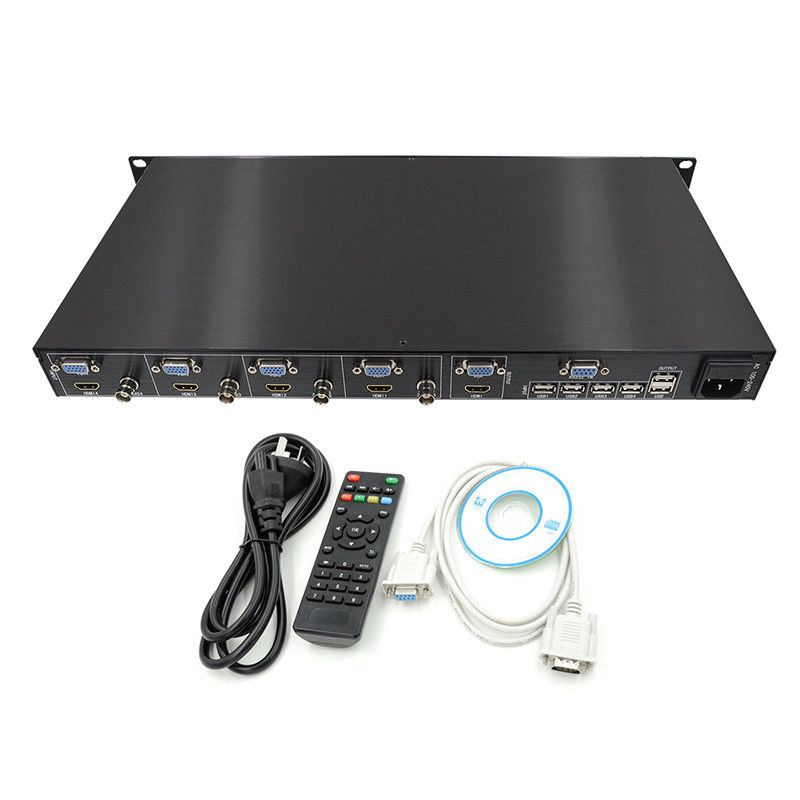 Syntezator 4 w 1 HD HDMI Multi Viewer Synthesizer VGA CVBS HDMI 4x1 Quad Multi Viewer