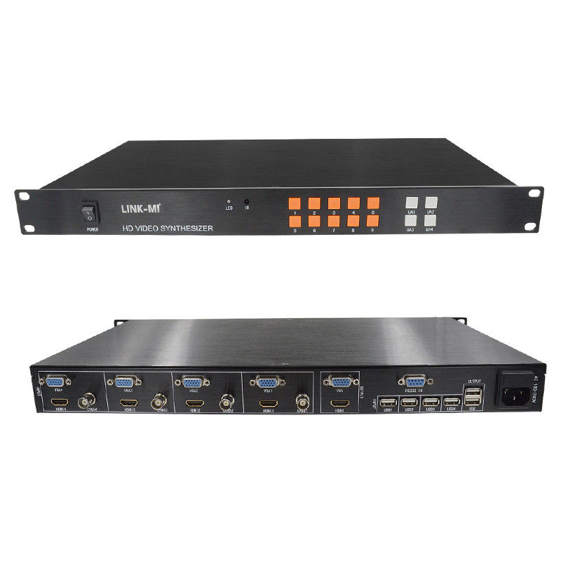 Syntezator 4 w 1 HD HDMI Multi Viewer Synthesizer VGA CVBS HDMI 4x1 Quad Multi Viewer