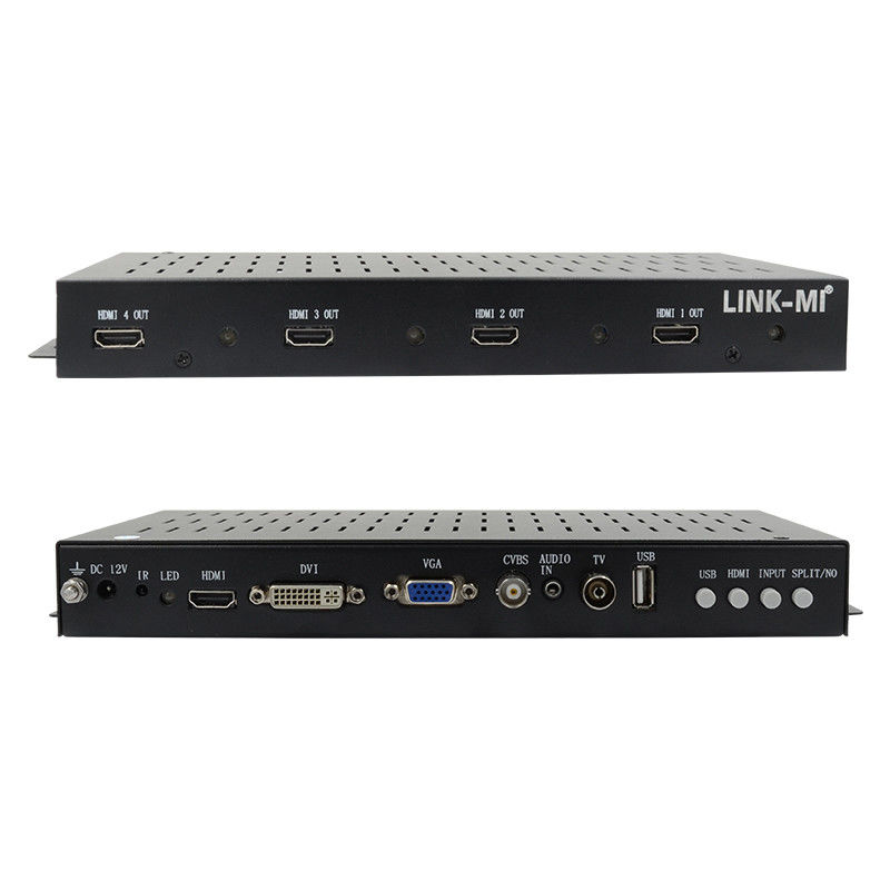 2X2 1X2 1X3 HDMI Video Wall Controller 1x4 1080P 90 stopni obrót dla wyświetlacza portretu