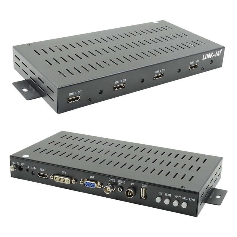 2X2 1X2 1X3 HDMI Video Wall Controller 1x4 1080P 90 stopni obrót dla wyświetlacza portretu