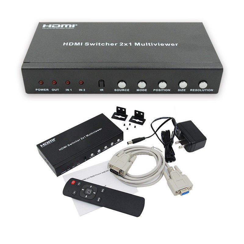 225MHz HDMI Quad Screen Splitter HDMI 2x1 Multiviewer z PIP 2 w 1 wyjściu