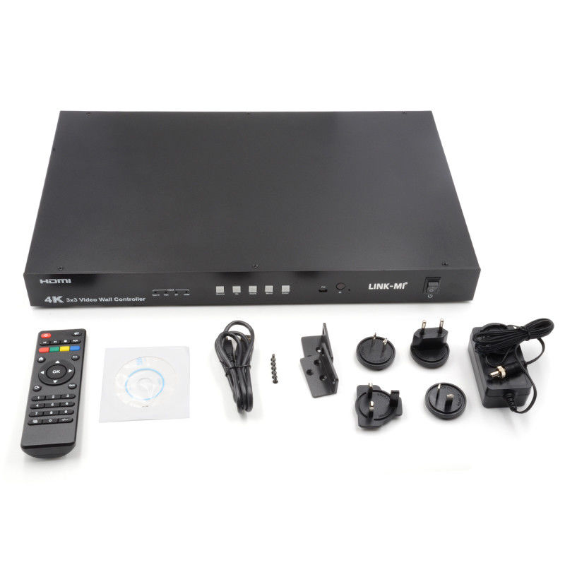 Ultra HD 4K Video Wall Controller HDMI DP 3x3 Video Wall Processor VGA USB Typ-C
