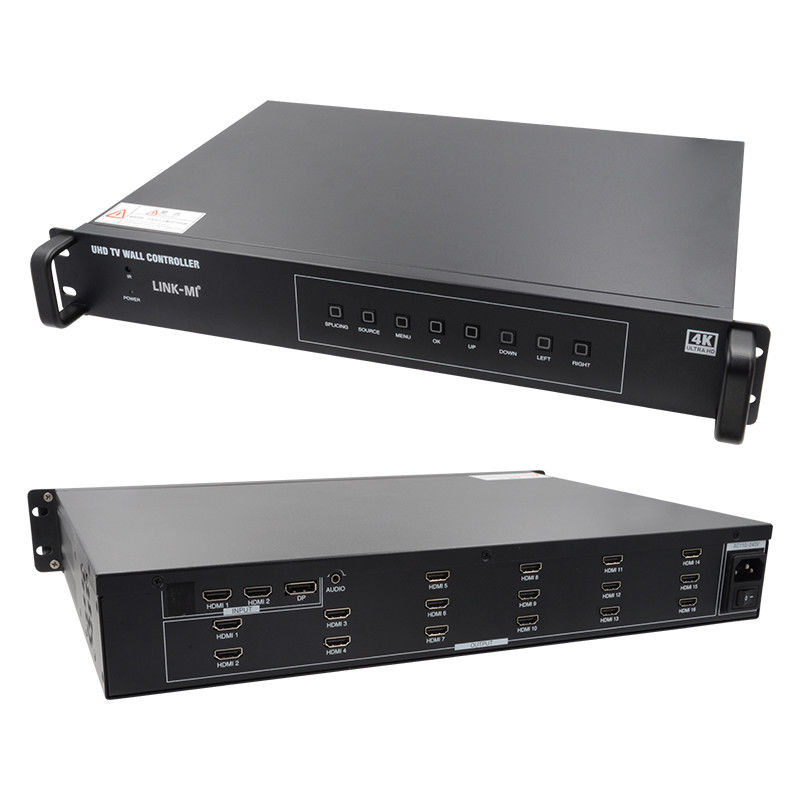 4K 4X4 HDMI Video Wall Controller 16 HDMI Wyjścia obrazu Rotacja Procesor ściany wideo