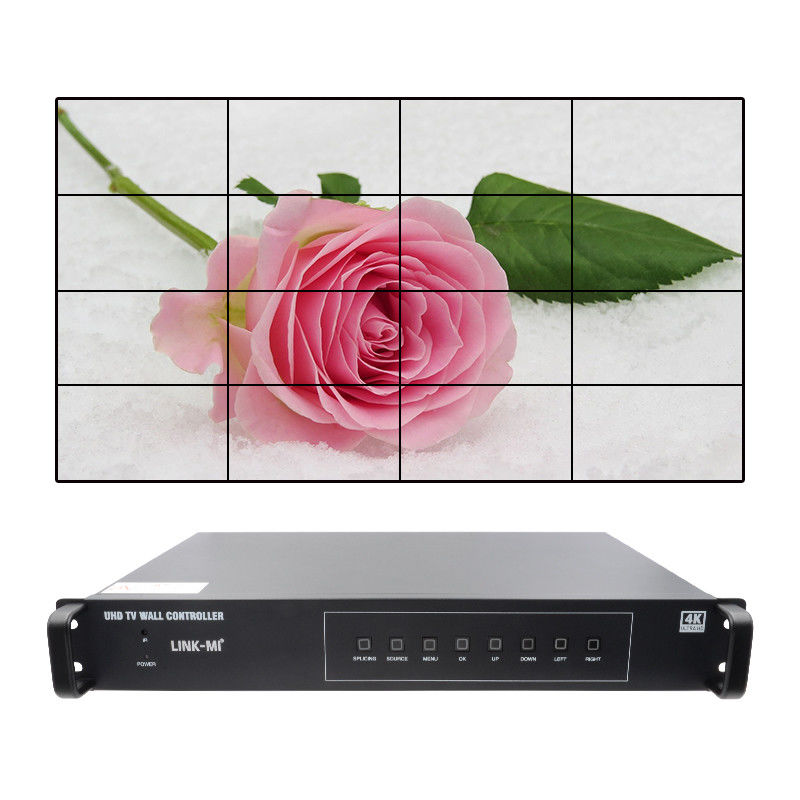 4K 4X4 HDMI Video Wall Controller 16 HDMI Wyjścia obrazu Rotacja Procesor ściany wideo