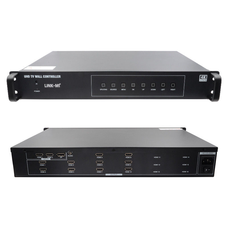 4K Video Wall Splitter HDMI1 2x5 Splicing HDMI2.0 HDMI1.4 DP Wejście 4K@60Hz 4:4:4