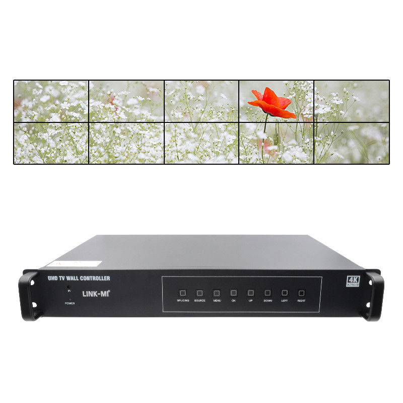 4K Video Wall Splitter HDMI1 2x5 Splicing HDMI2.0 HDMI1.4 DP Wejście 4K@60Hz 4:4:4