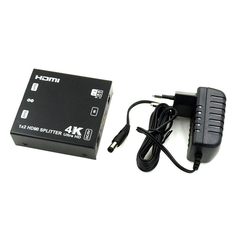 1X2 4K HDMI Extender Splitter Wsparcie 4K2K EDID 3D 2 Port Video Splitter