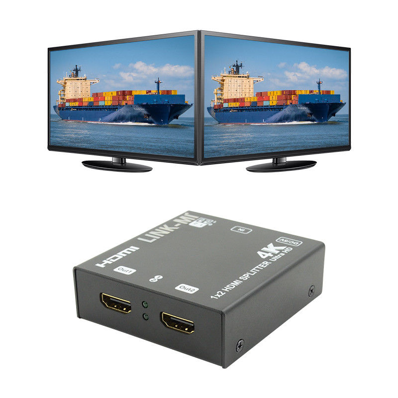 1X2 4K HDMI Extender Splitter Wsparcie 4K2K EDID 3D 2 Port Video Splitter