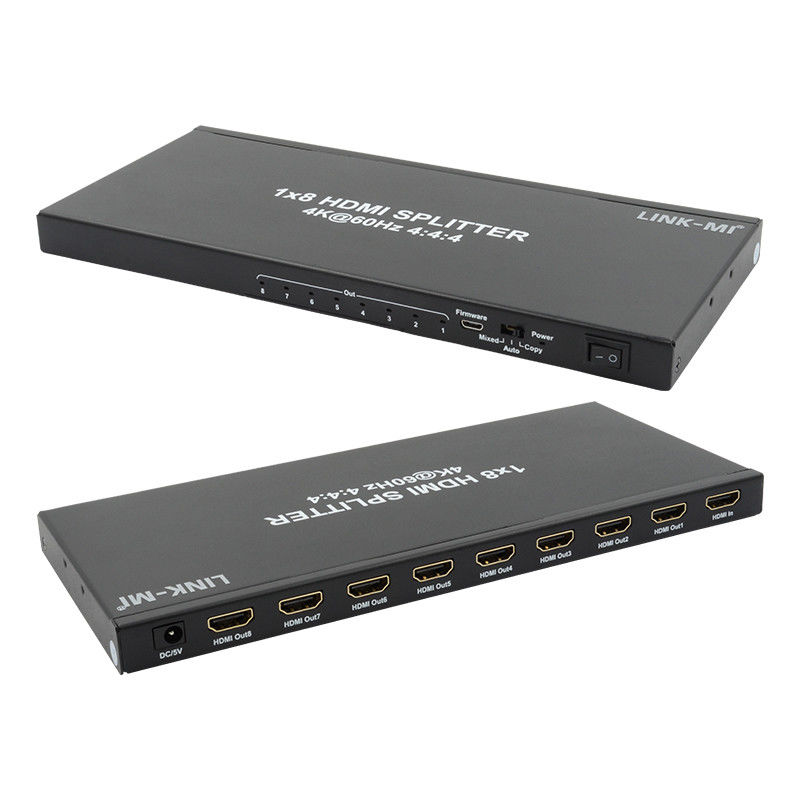 1/8 4K HDMI Splitter 1 w 8 Out 60Hz 3D 18G Video Audio Splitter dla 8 wyświetlaczy