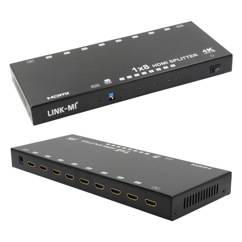 8 portów 4K HDMI Splitter Video Splitter 3d EDID 1 w 8 Out Duplicator dla 8 telewizorów