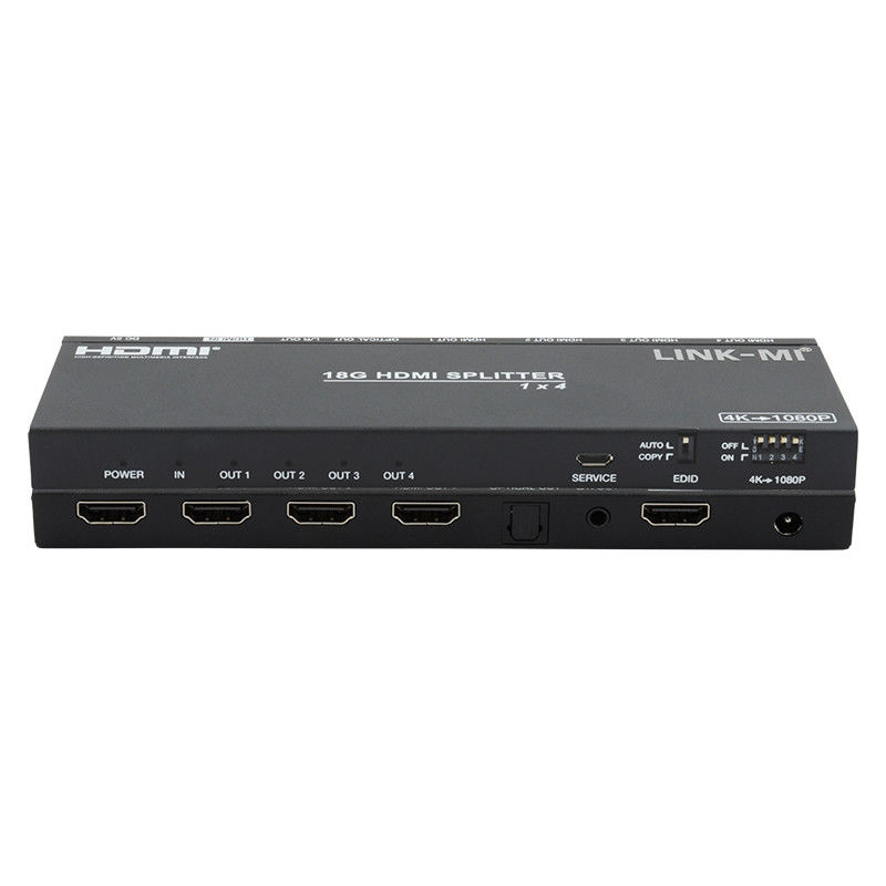 4K 1X4 Multi HDMI Splitter EDID Analogiczny HDMI2.0b 4 Port Video Splitter