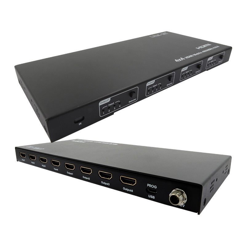 Rs232 4x4 HDMI Matrix Switch Wsparcie 4K 60Hz 18Gbps EDID 4 do 4 HDMI Video Switch