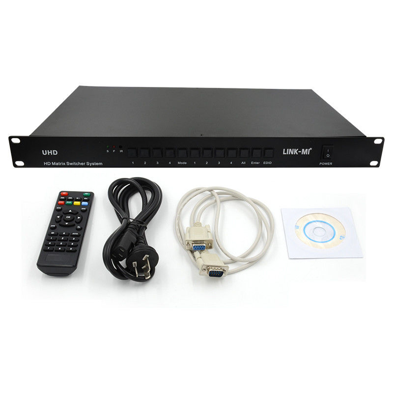 4X4 HDMI Matrix Switcher System 4K HDMI Video Switch Wsparcie RS232 TCP/IP