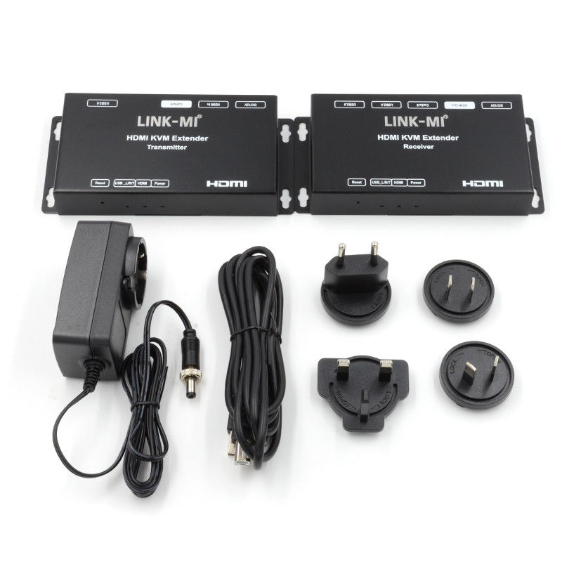 50M HDMI USB KVM Extender 50m 100m Wsparcie podwójny POC USB2.0