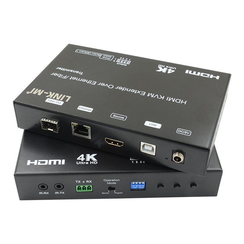 4K AV Over IP Włókno HDMI KVM Extender Wsparcie Unicast Multicast Z USB RS232