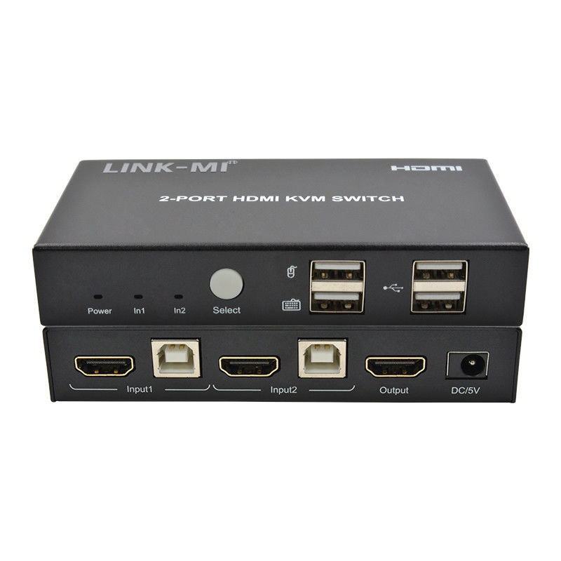4K 2Port HDMI KVM Switch Wsparcie 4K 30Hz USB Type B Port