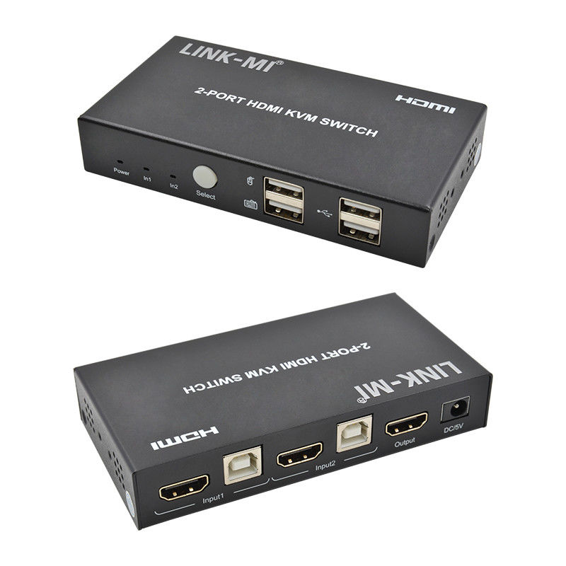 4K 2Port HDMI KVM Switch Wsparcie 4K 30Hz USB Type B Port