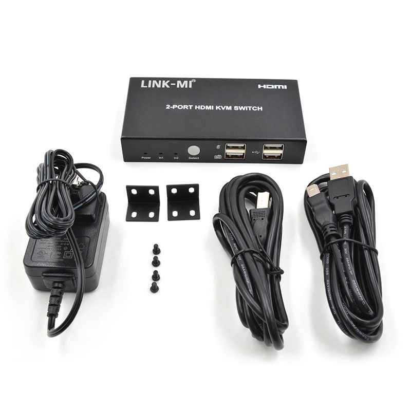 4K 2Port HDMI KVM Switch Wsparcie 4K 30Hz USB Type B Port