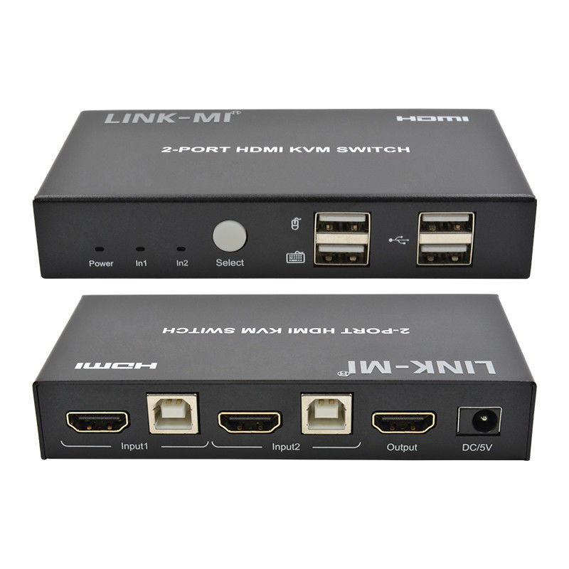 4K 2Port HDMI KVM Switch Wsparcie 4K 30Hz USB Type B Port