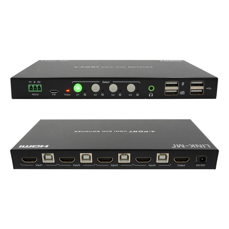 HDCP2.2 1.4 Przełącznik KVM 4K HDMI YUV4:44 8 bitów z analogową ekstrakcją dźwięku