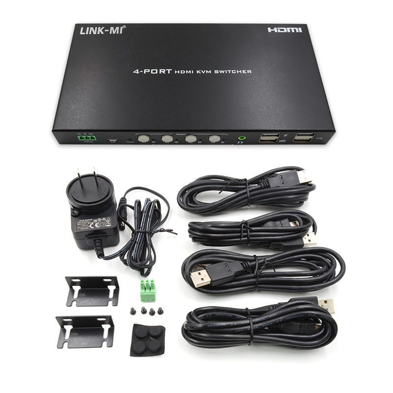 HDCP2.2 1.4 Przełącznik KVM 4K HDMI YUV4:44 8 bitów z analogową ekstrakcją dźwięku