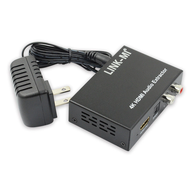 2K 4K HDMI Audio Extractor For Apple TV Blu-Ray Player Wsparcie 3D EDID