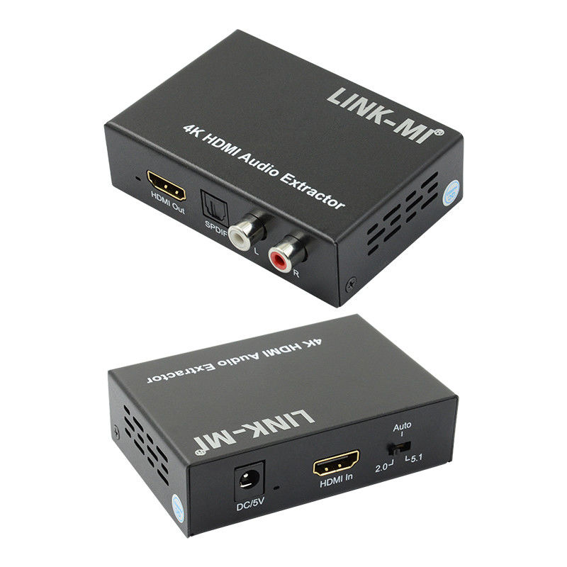 2K 4K HDMI Audio Extractor For Apple TV Blu-Ray Player Wsparcie 3D EDID