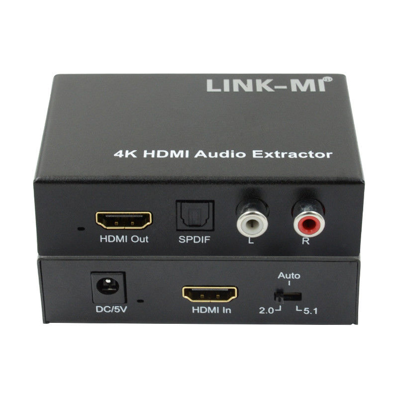2K 4K HDMI Audio Extractor For Apple TV Blu-Ray Player Wsparcie 3D EDID