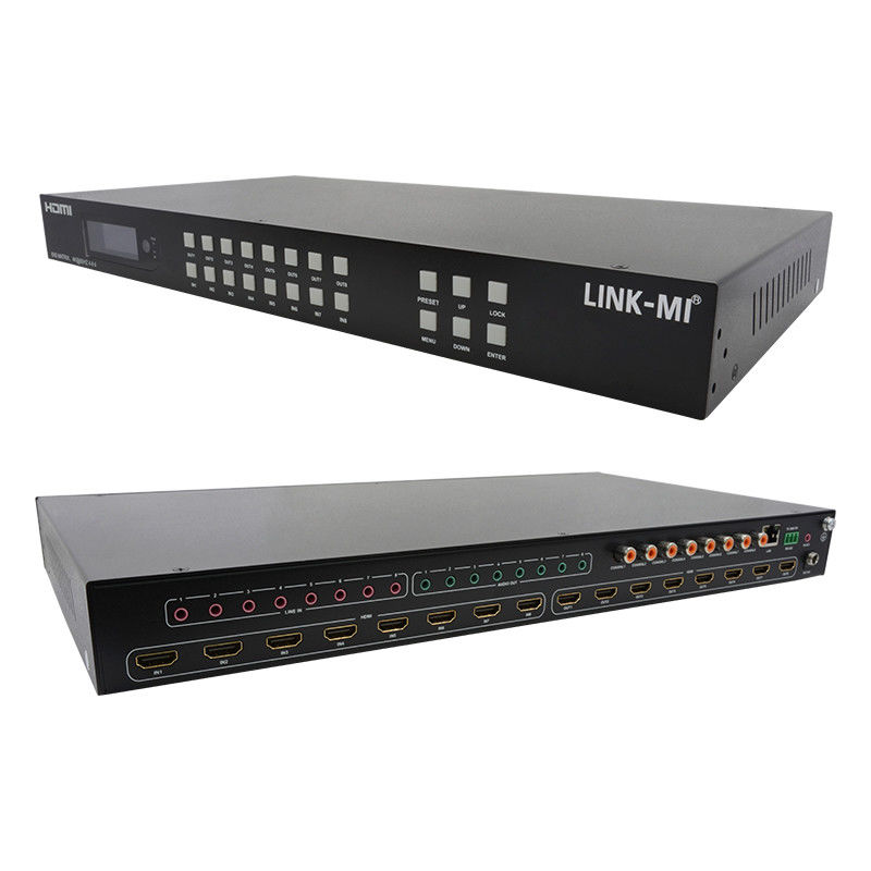 8x8 HDMI Matrix 4k Hdmi Switcher z obsługą analogowej ekstrakcji audio 18Gbps HDR