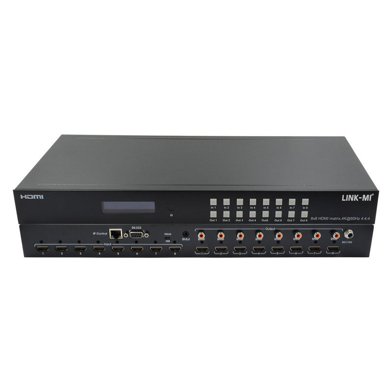 8x8 4K HDMI Modular Matrix Switcher z SPDIF Out IP Web GUI Control dla 8 wyświetlaczy UHD